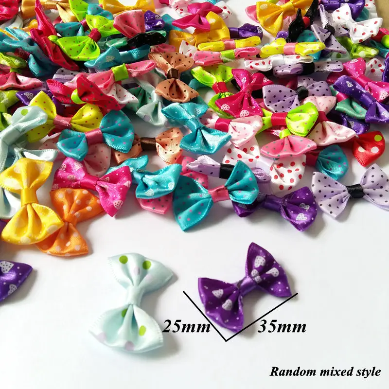 50 Stück/Set Schleifenblumen-Applikationen, Bastelzubehör, Haaraccessoires, Hochzeitsdekoration, Scrapbooking-Verzierungen für Bastelarbeiten – Detail 2