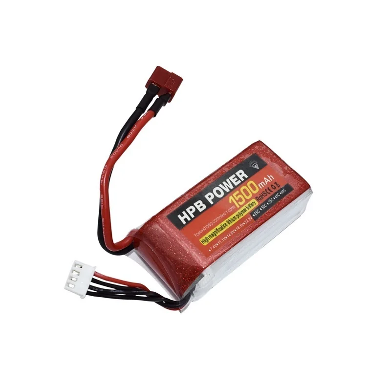 HPB 2s/3s/4s 1500mAh 7.4v/11.1v/14.8v akumulator Bettary dla helikopter Rc samochodów łódź samolot pistolety zabawki bateria Lipo T/JST/XT60