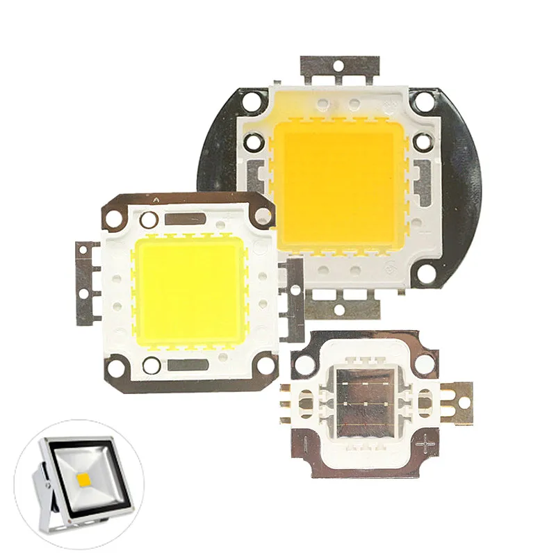 10/20/30/50/100W DC 12V 36V COB LED Chip Lamp Bulb Chips For Spotlight Floodlight Garden Square Integrated Light LED Beads