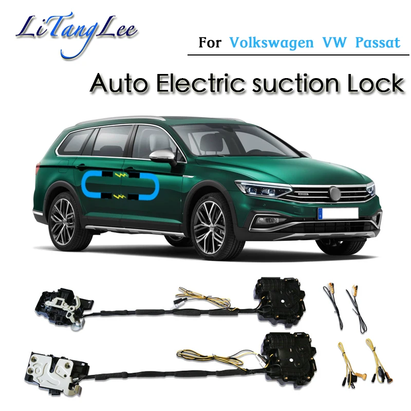 

​Car Soft Close Door Latch Pass Lock Actuator Electric Absorption Suction Silence Closer For Volkswagen VW Passat 2019~2021