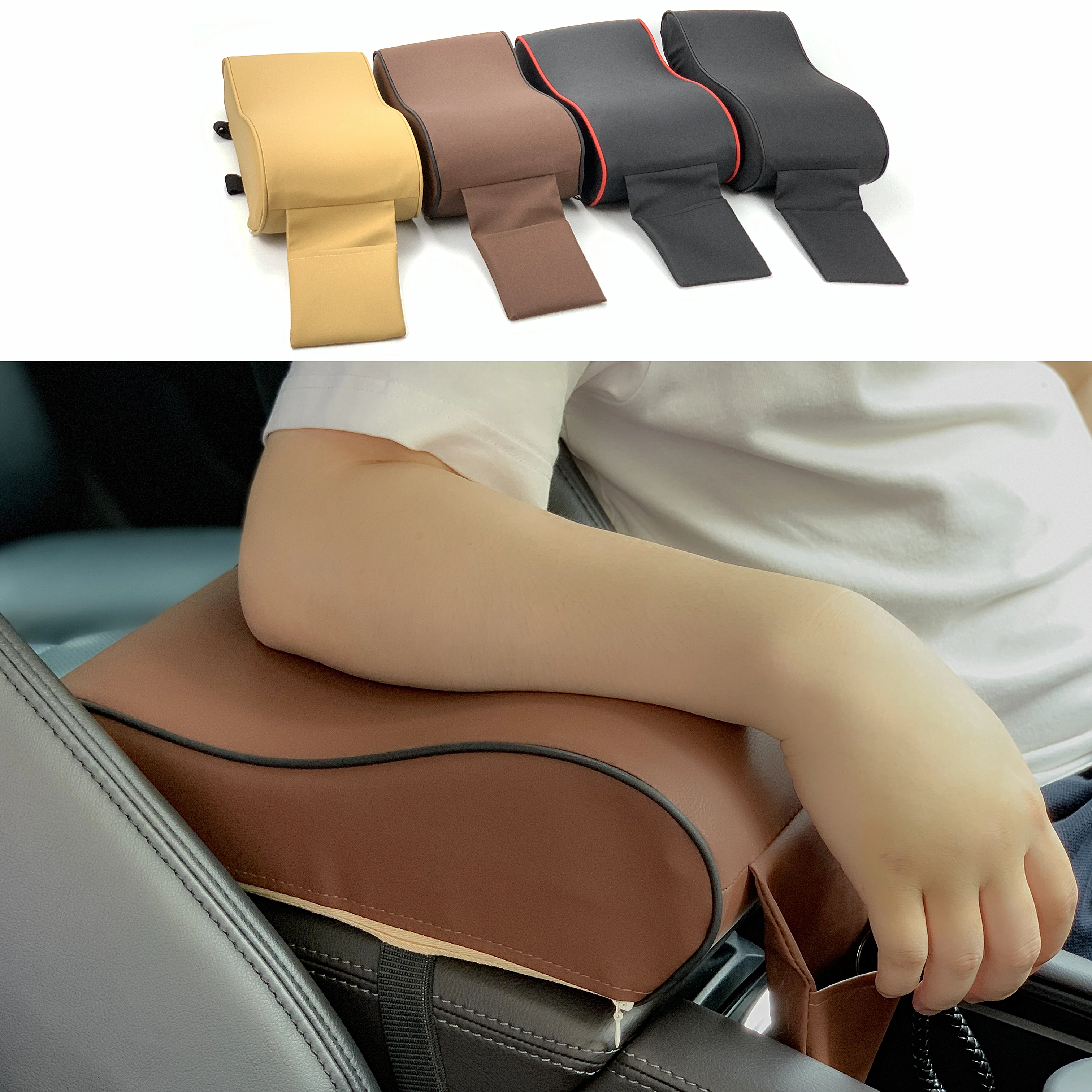 Car Central Armrest Pad For Toyota Prius Levin Crown Avensis Previa FJ Cruiser Venza Sienna Alphard ZELAS HIACE CONCEPT-i Ride