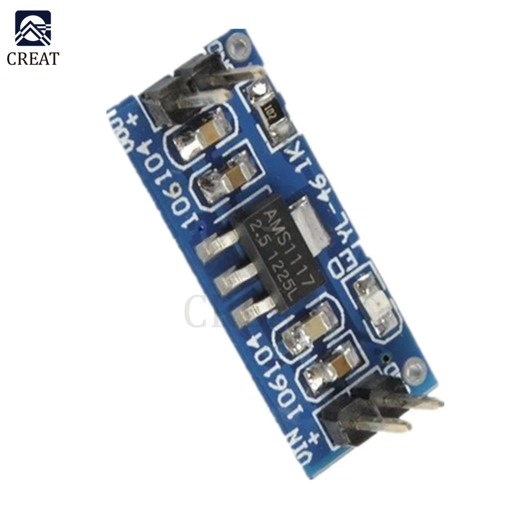 SMD AMS1117 DC-DC Step Down Buck Converter Power Supply Module DC 4.75-12V to 1.2V 1.5V 1.8V 2.5V 3.3V 5.0V for Arduino