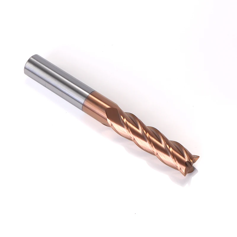 Fresa de ponta de carboneto hrc60, fresa de corte de 1, 2, 4, 5, 6, 8, 10, 12mm, 4 sulcos, revestimento de liga, aço de tungstênio, ferramentas de corte cnc, fresas de frontal