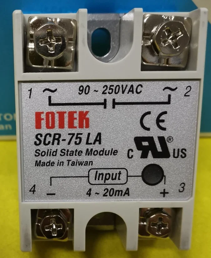 

Original Authentic Taiwan's FOTEK solid state relay / thyristor module SCR-75LA