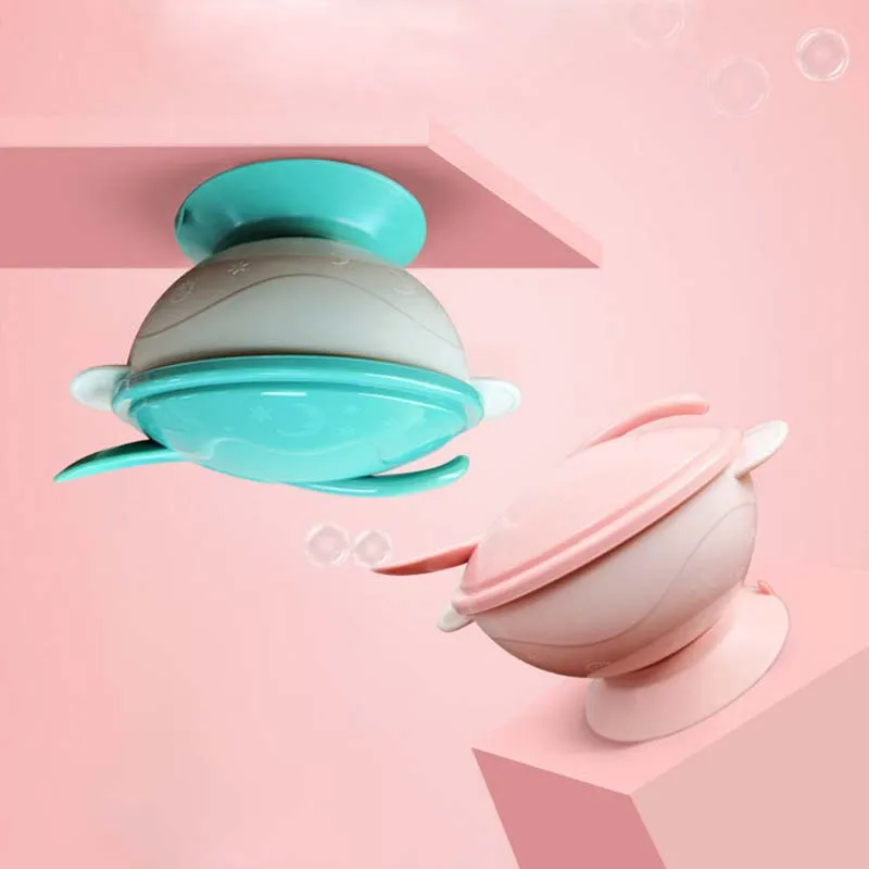 

Детская посуда, детская миска без Slilp с легкой ложкой, Детская тренировочная миска