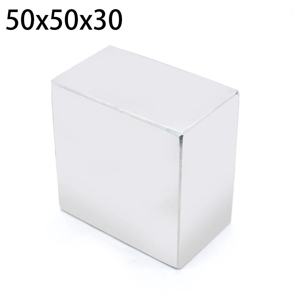 N52 1pcs Block Magnet 50 x 50 x 30 mm Super Strong Rare Earth magnets Neodymium Magnet 50*50*30                              mm