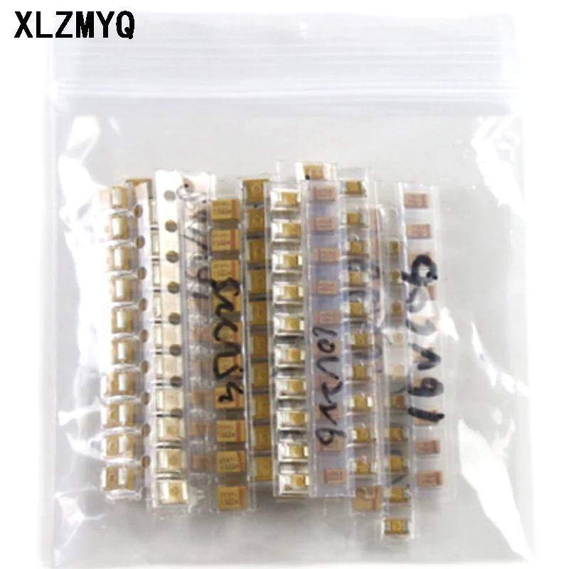 15Values*10pcs SMD Tantalum Capacitor Assortment Kit A/B Case Tantalum Capacitor Set 1UF 2.2UF 4.7UF 10UF 47UF Capacitors