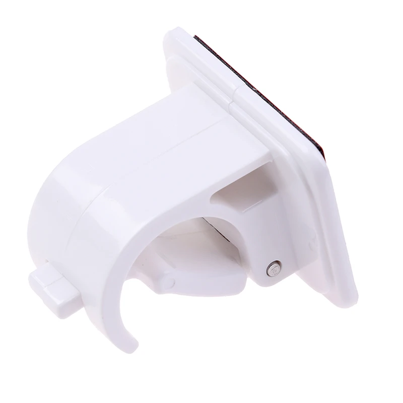 Abrazadera de barra telescópica para cortina de puerta, gancho ajustable sin huellas, tipo pasta para el hogar, Agujero libre