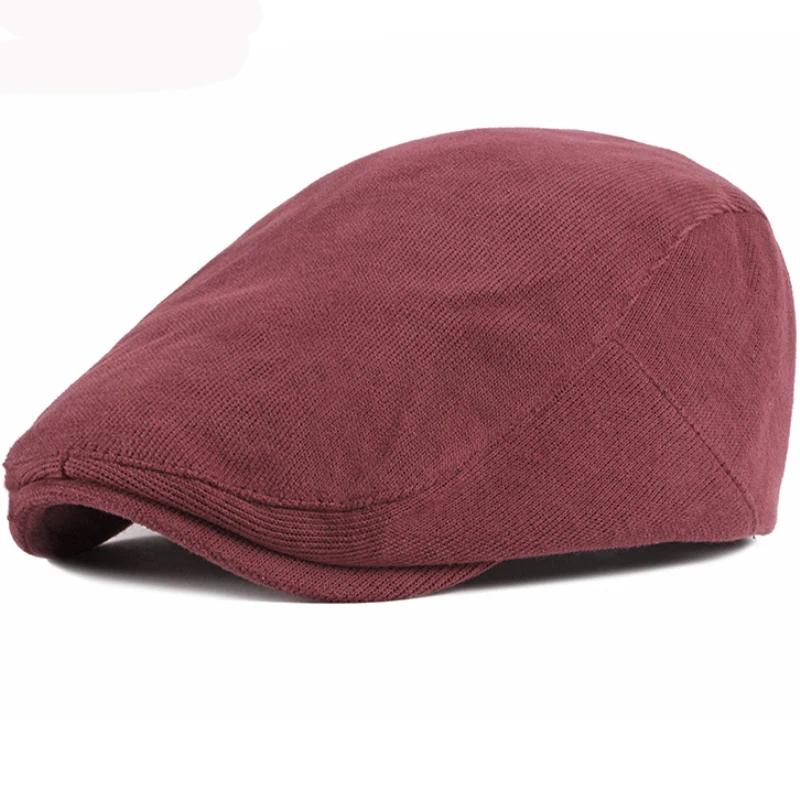 HT2904 Berets Candy Colors   Flat Cap Spring Autumn Hats for Men Women Solid Artist Painter Hat Adjustable Beret Cap