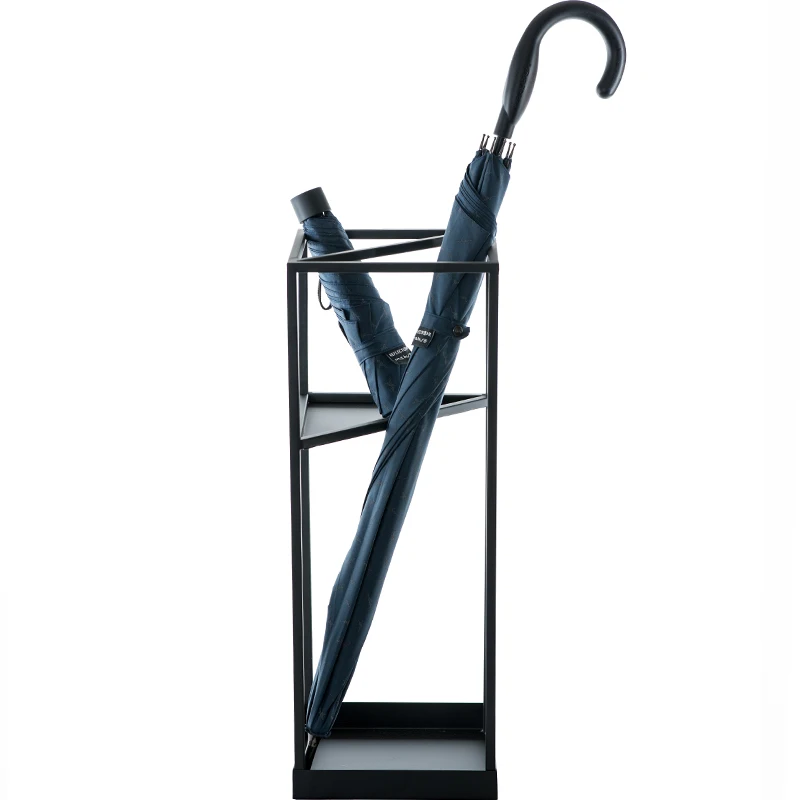 Creative wrought iron geometric Nordic umbrella stand home living room umbrella umbrella hotel lobby umbrella shelf LL112930