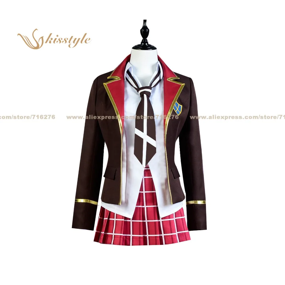 Kisstyle Fashion Valkyrie Drive Mirei Shikishima Uniform COS Clothing Cosplay Costume,Customized Accepted