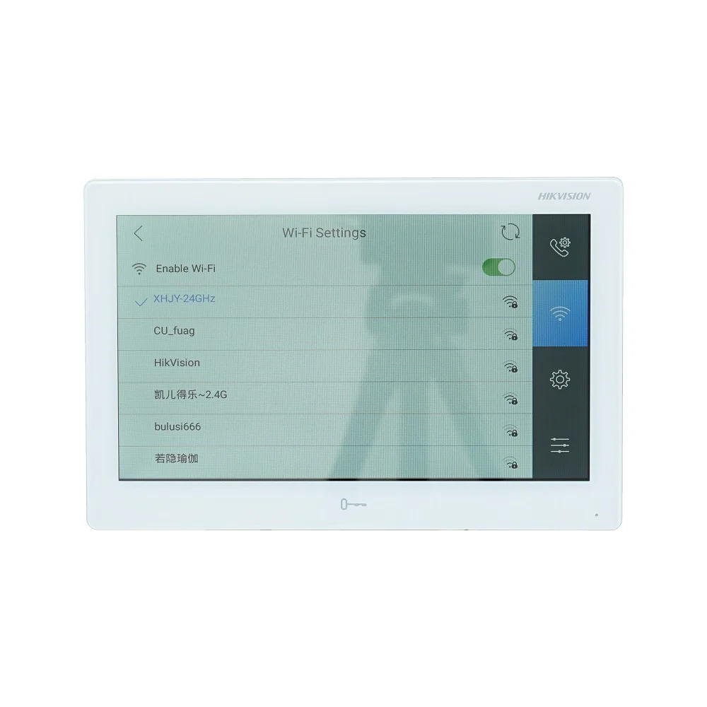 Good International version 10 inch DS-KH9510-WTE1 Indoor Monitor,802.3af POE, app Hik-connect,WiFi,Video intercom