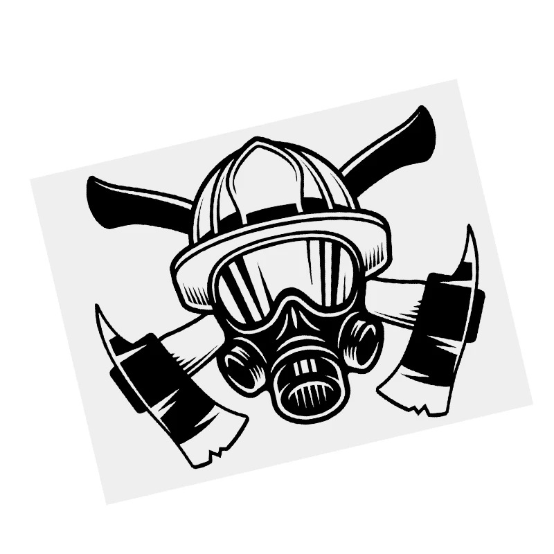 

S61292 # Fire Brigade Black Transparent Car Sticker Vinyl Decal Waterproof Decors for Motorcycle Bumper Laptop