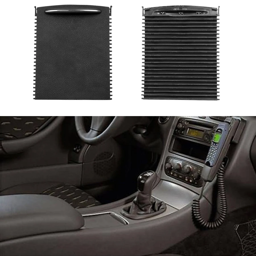 Car Center Console Sliding Shutters Cup Holder Water Cup Holder Panel Roller Cover For Mercedes Benz C Class W203 2036800123