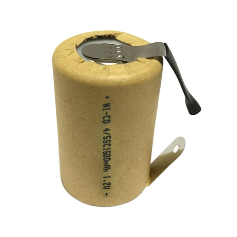 4/5SC 1.2V 1500mAh ni-cd SC akumulator akumulator do elektronarzędzi DIY zabawki elektroniczne akumulator Nicd z zakładkami spawalniczymi