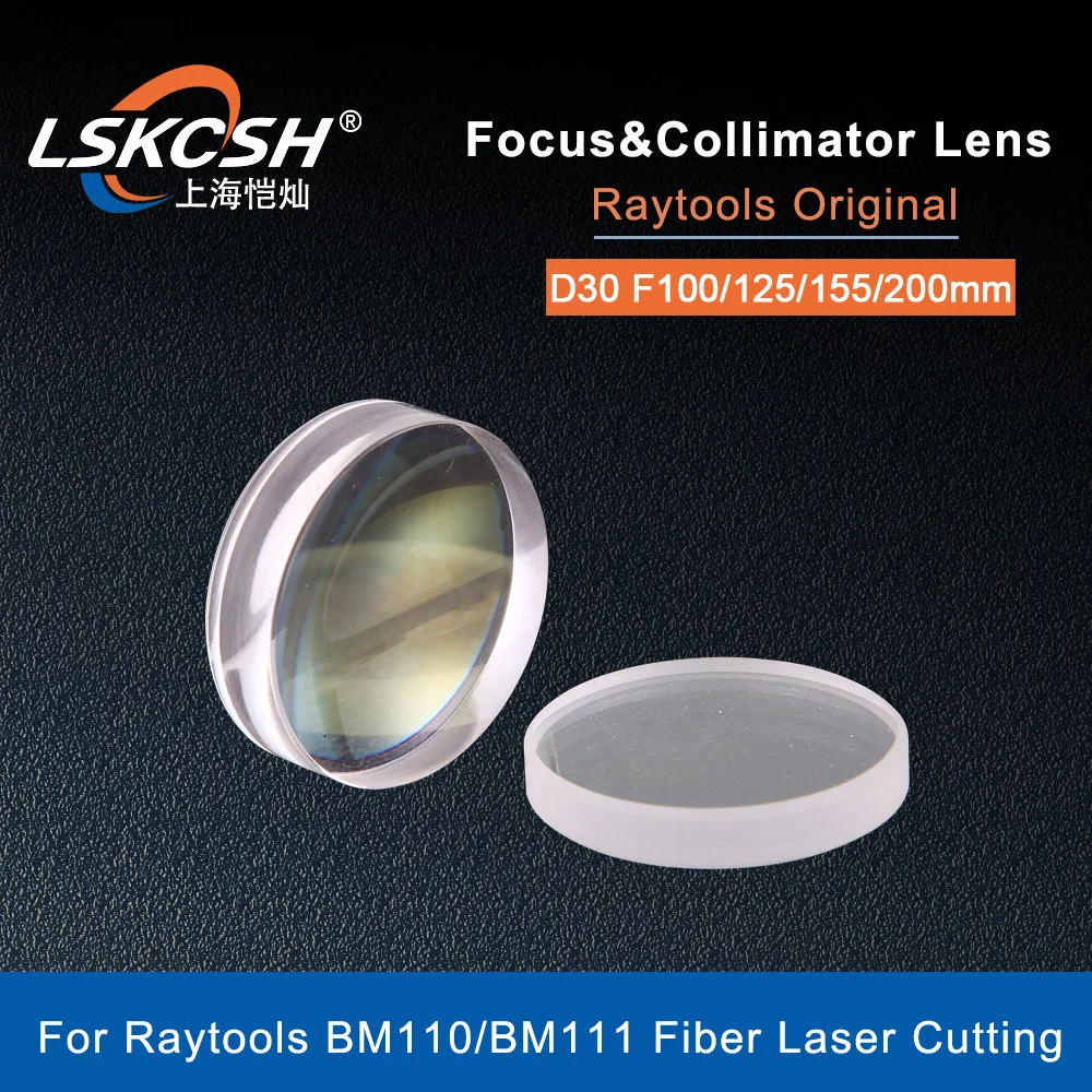 Imagem -03 - Lskcsh Raytools-lente de Foco a Laser Original de Fibra Limpeza D30 F100 125 150 155 190.5 mm para Bodor Bm111 200 Bt240s