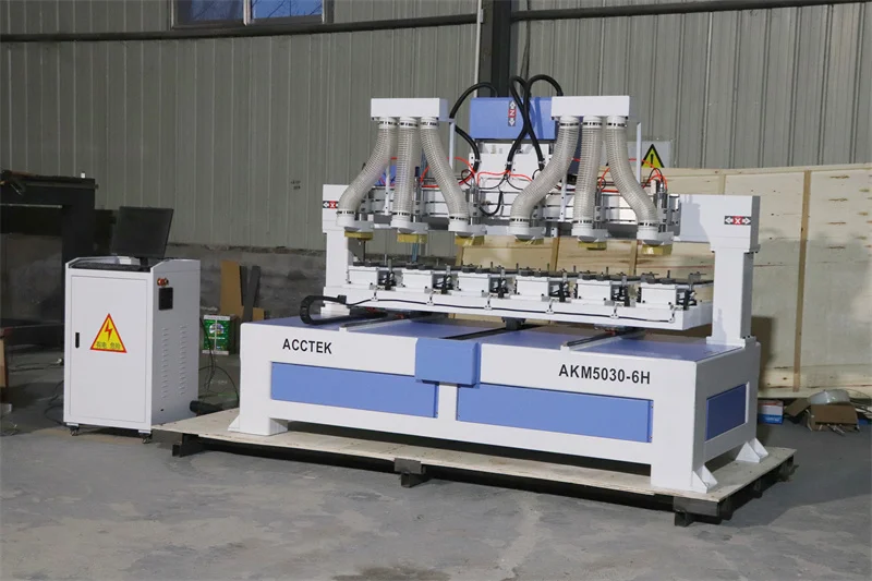 Máquina de grabado y corte de China, Kit de enrutador Cnc de 6000-24000rpm, 6 piezas de husillo para perforar raqueta de paleta