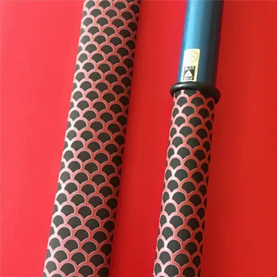 مقبض قضيب الصيد الرائع ذو اللونين على شكل مقياس سمك أنبوب الانكماش الحراري، غطاء قضيب الصيد، حزام لف قضيب الصيد