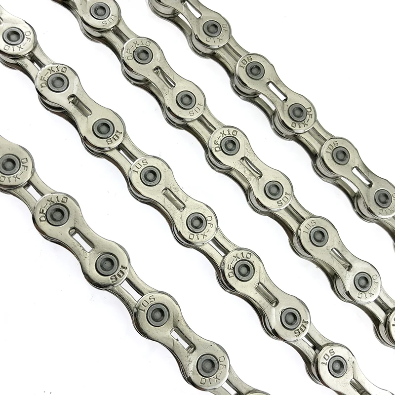 RACEWORK PC-1051 10 Speed Bicycle Chain Silver Half Hollow 116L Mountain Road Bike Chains For Shimano SRAM Campagnolo System