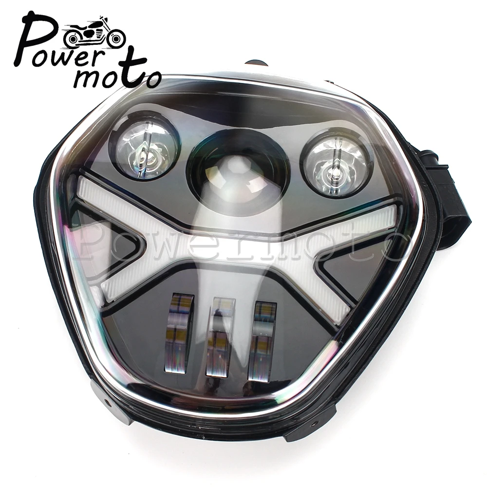 For BMW R1200R LED Headlight Motorcycle Replacment Headlamp Assembly Angel Eye Head Light Front High Low Beam Lights 2016-2019