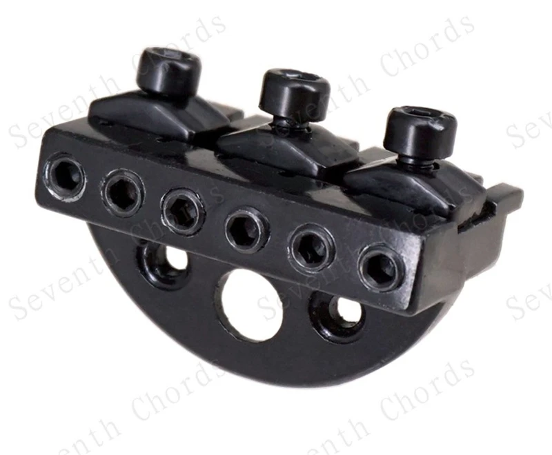 Ein Set schwarze Gitarren-Sicherungsmuttern für kopflose E-Gitarren, Zubehörteile für Musikinstrumente – Detail 6