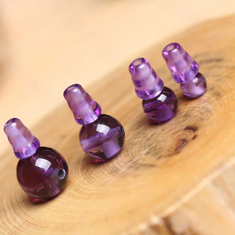 4A Natural Amethyst T-Junction Buddha Head Quartz Crystal Single Bead DIY Jewelry Making