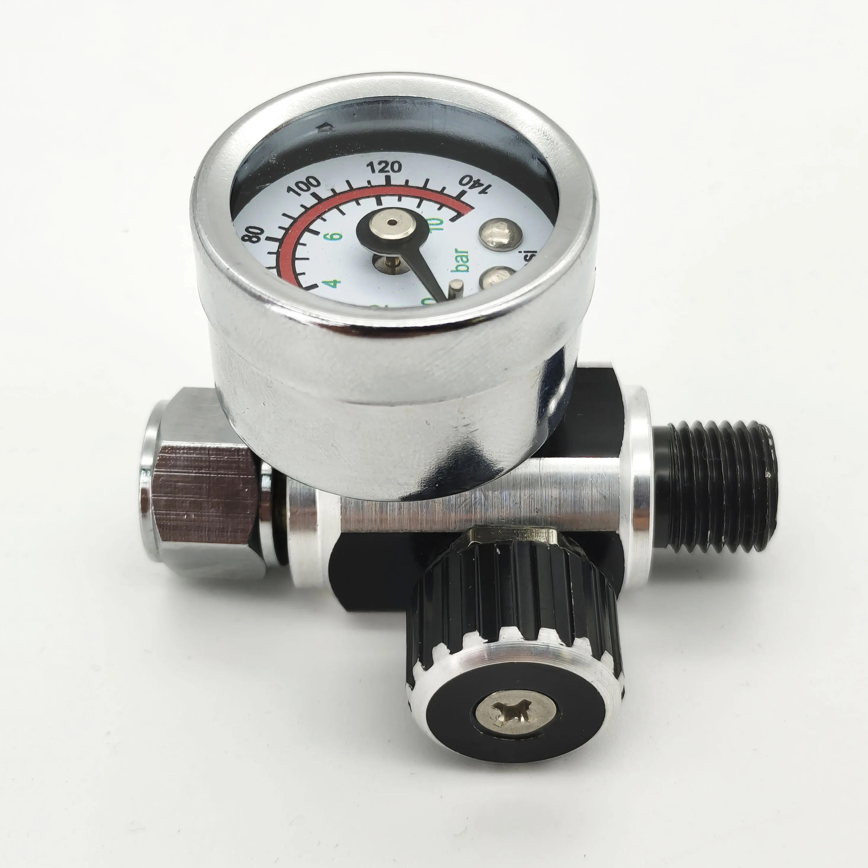 New Air Pressure Adjustment Regulator Pressure Gauge Spray Gun Regulator Air Regulator