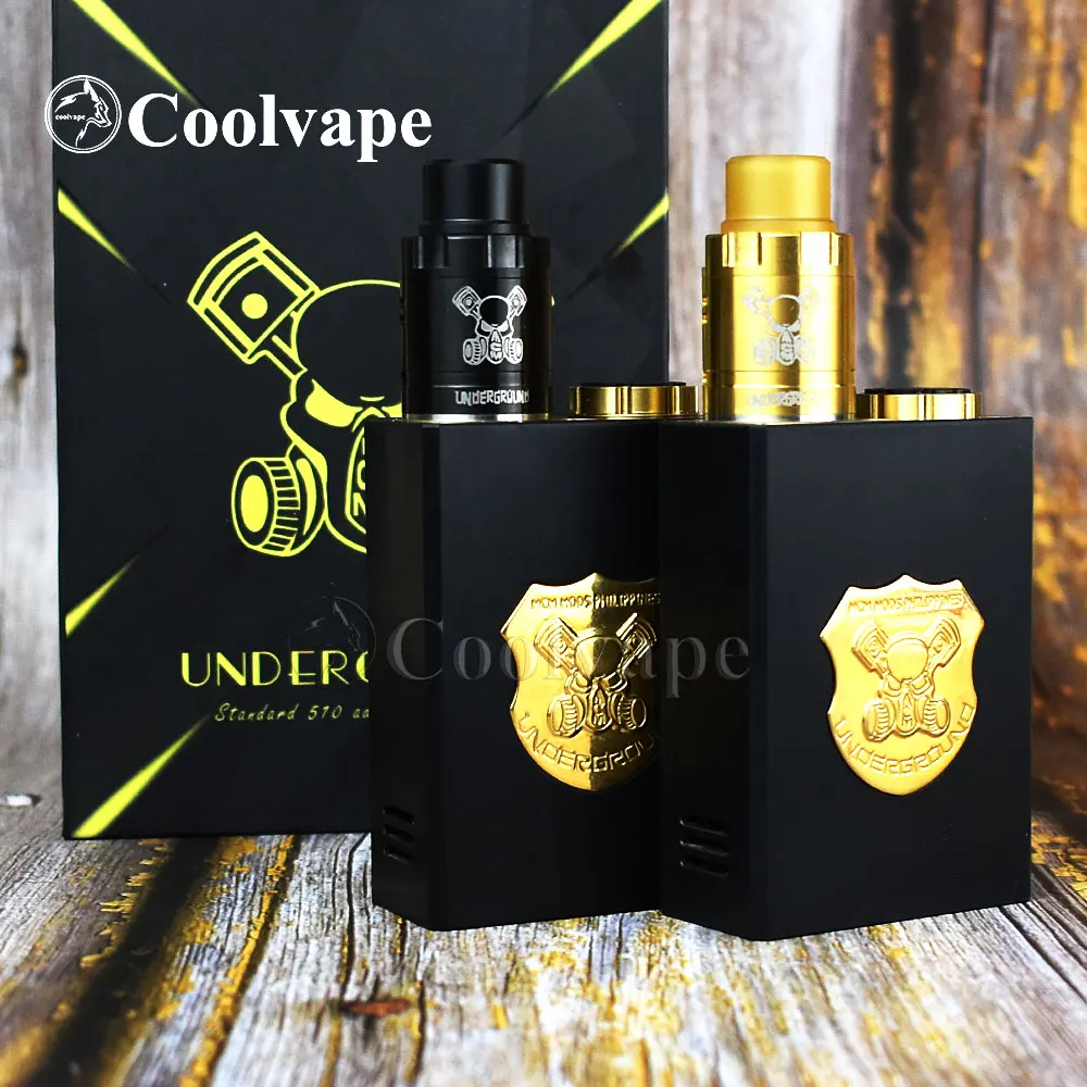 Coolvape serie sotterranea Box Mod Kit vaporizzatore scatola meccanica Mod fit 2*18650 batteria vs 528 Custom goon driptech-ds kit