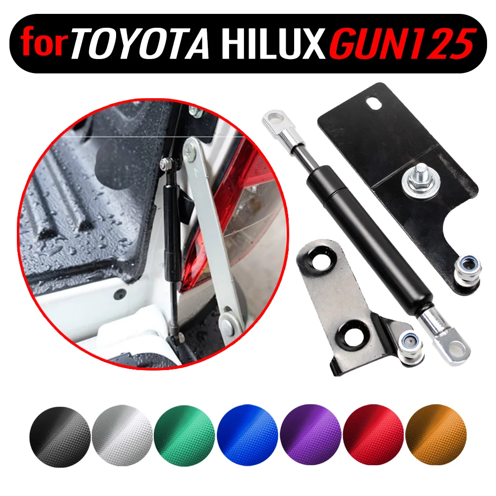 

2PCS for Toyota Hilux GUN125 126 Revo 2015-2021 Pickup Stainless Rear Tailgate Slow Down Gas Shock Assist Struts Damper