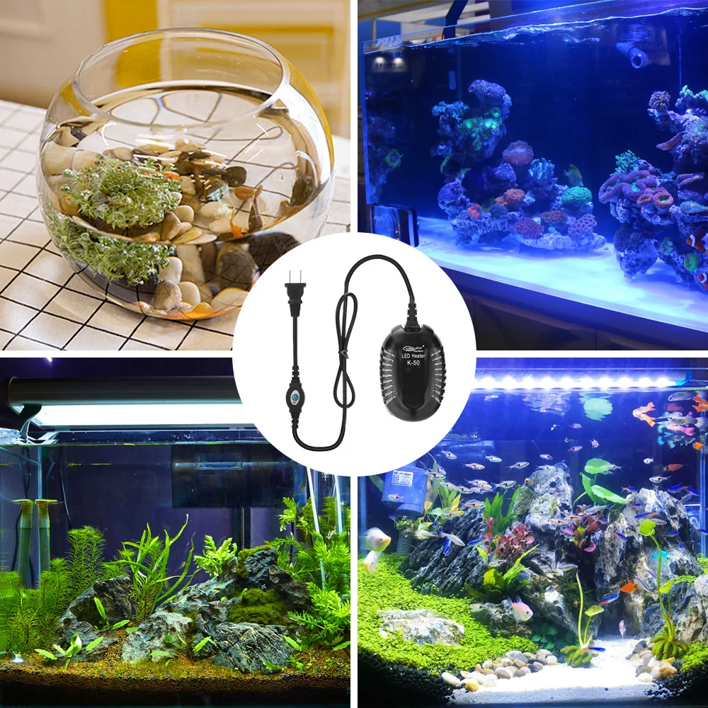 

Low water level Automatic constant temperature Aquarium heater thermostat Small mini aquarium heating rod