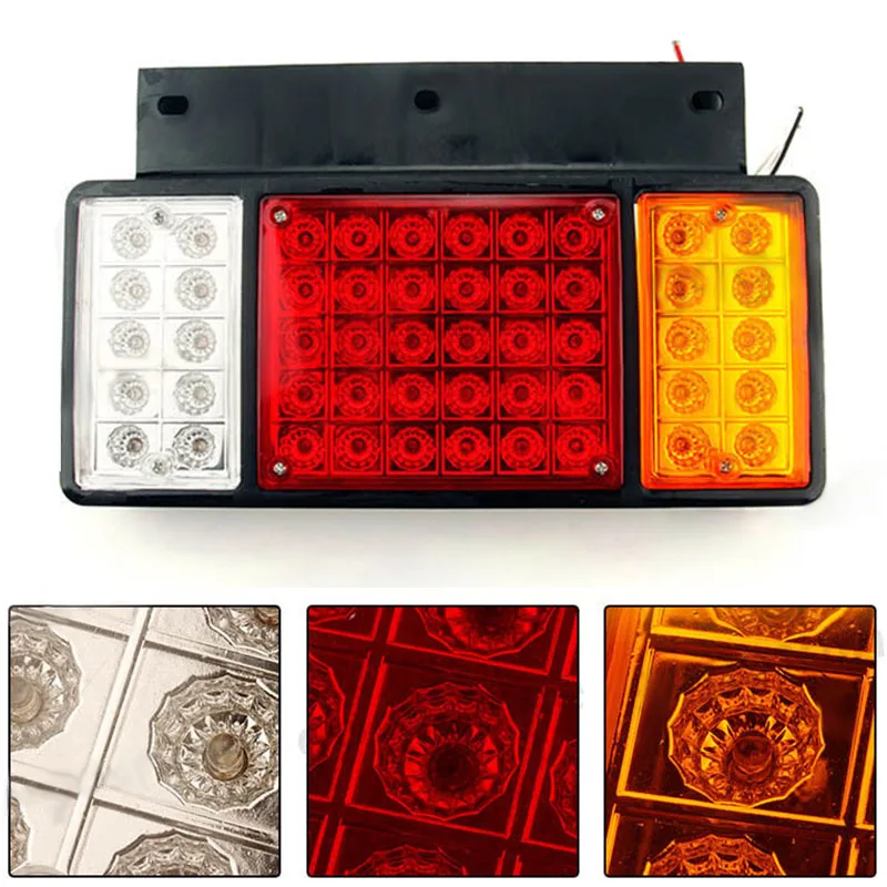 2pcs/set 50LED 12/24V Rear Tail Light Lamp For ISUZU Elf Truck NPR NKR NHR 1984+ IP66 Waterproof