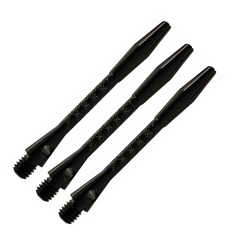 Baru Kualitas Tinggi 6 Buah/Lot Dart Shaft Aluminium Alloy Bahan 45Mm Shafts Silvery Putih dan Hitam Dua Warna