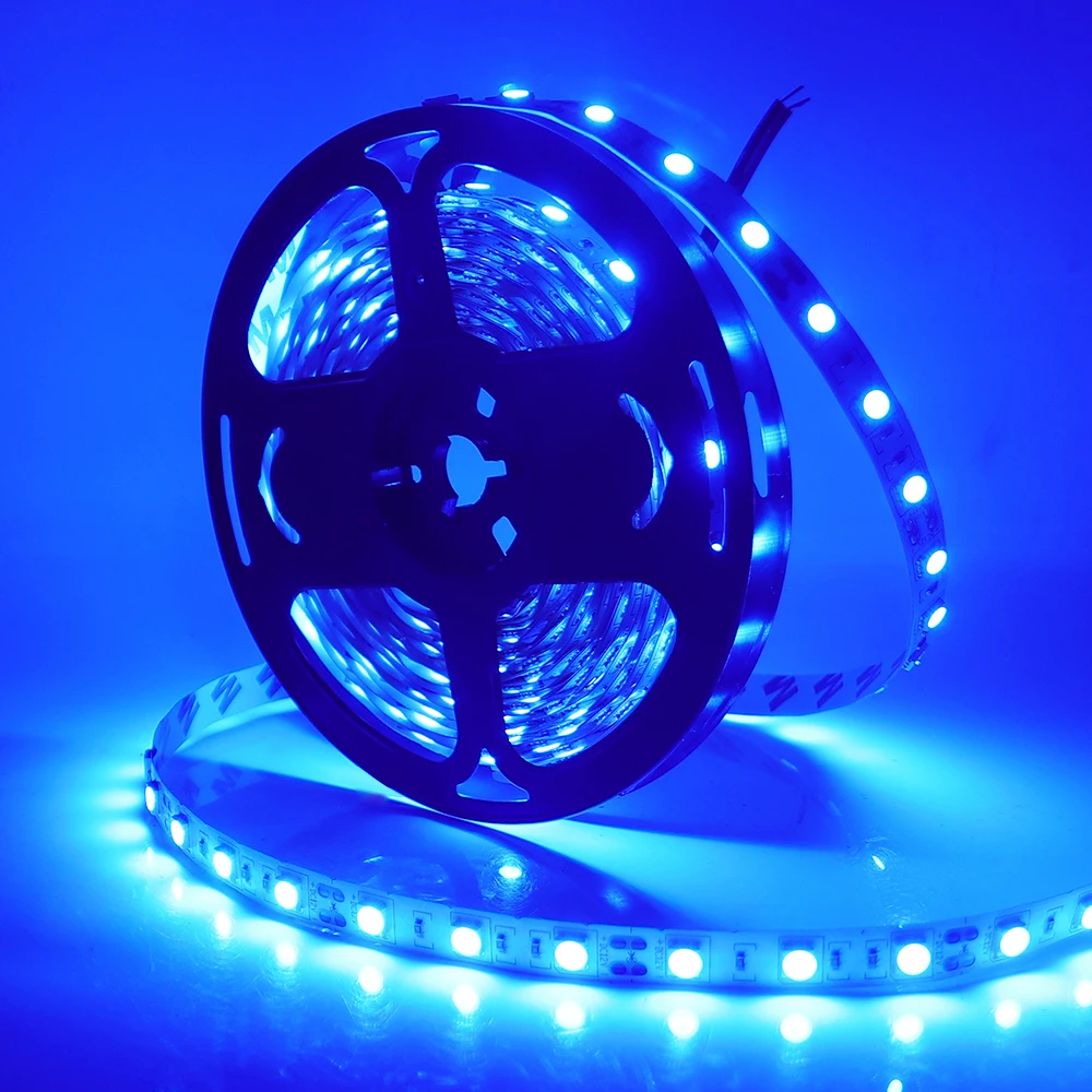 12V LED Strip 5050 RGB Warm White Light 5m Waterproof 60LED/m Flexible LED Tape Lights Decor Lighting