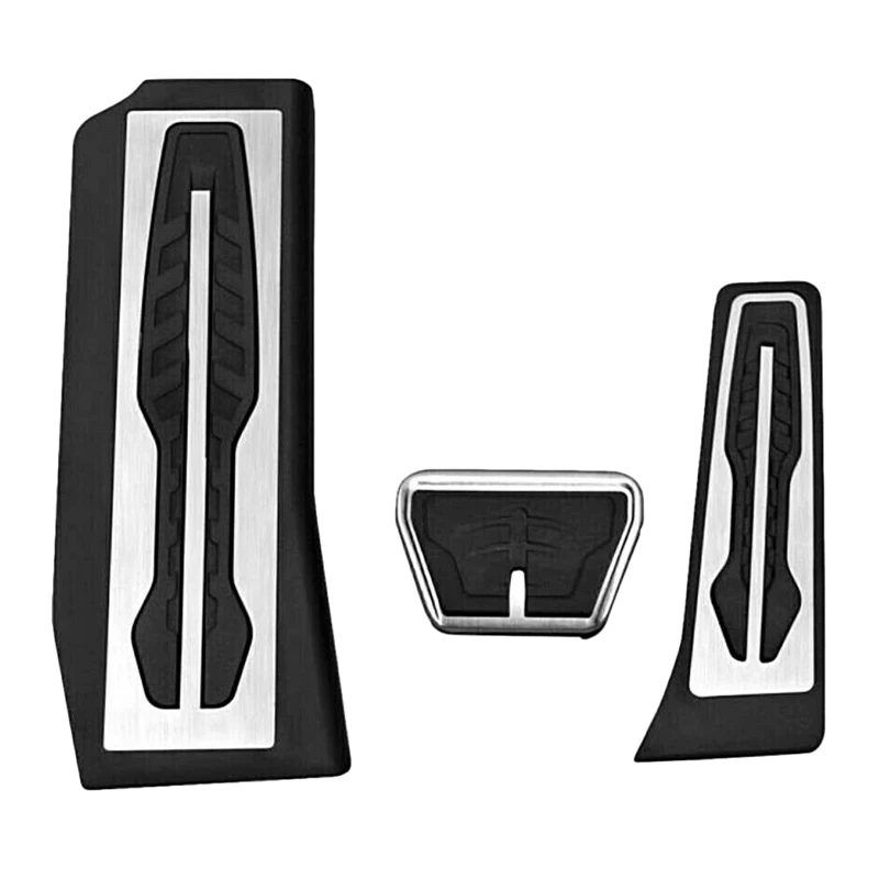 for BMW 5-Series G30 G31 2017 Stainless Steel Car Accelerator Pedal Brake Pedals Cover Rest Pedals