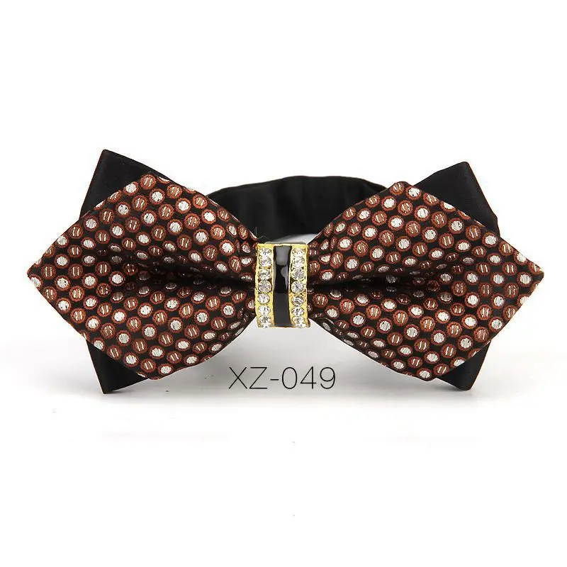 Luxury Boutique Fashion Metal Bow Ties For Men Bowtie Women Wedding Party Butterfly Bowties Gravata Slim Blue Burgundy