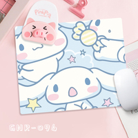 Kawaii Kuromi My Melody Cinnamoroll 26Cmx21Cm Small Square Mouse Pad Sanrioed Anime Cute Thicken Non-Slip Laptop Desk Mat