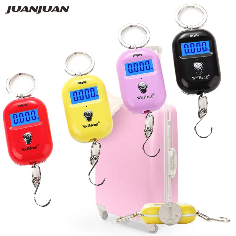 25kg Digital Hanging Scale Portable Hook Scale Electronic LCD Travel Suitcase Luggage Bag Weight mini Scales