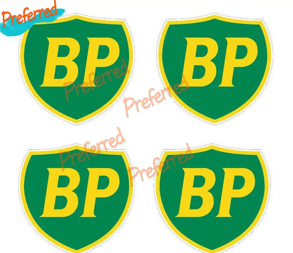 4 BP Oil Sponsor Stickers Car for Van Bus Truck Bike Motorbike Toolbox Vinyl Decals Car Decal  Decoration Sunscreen