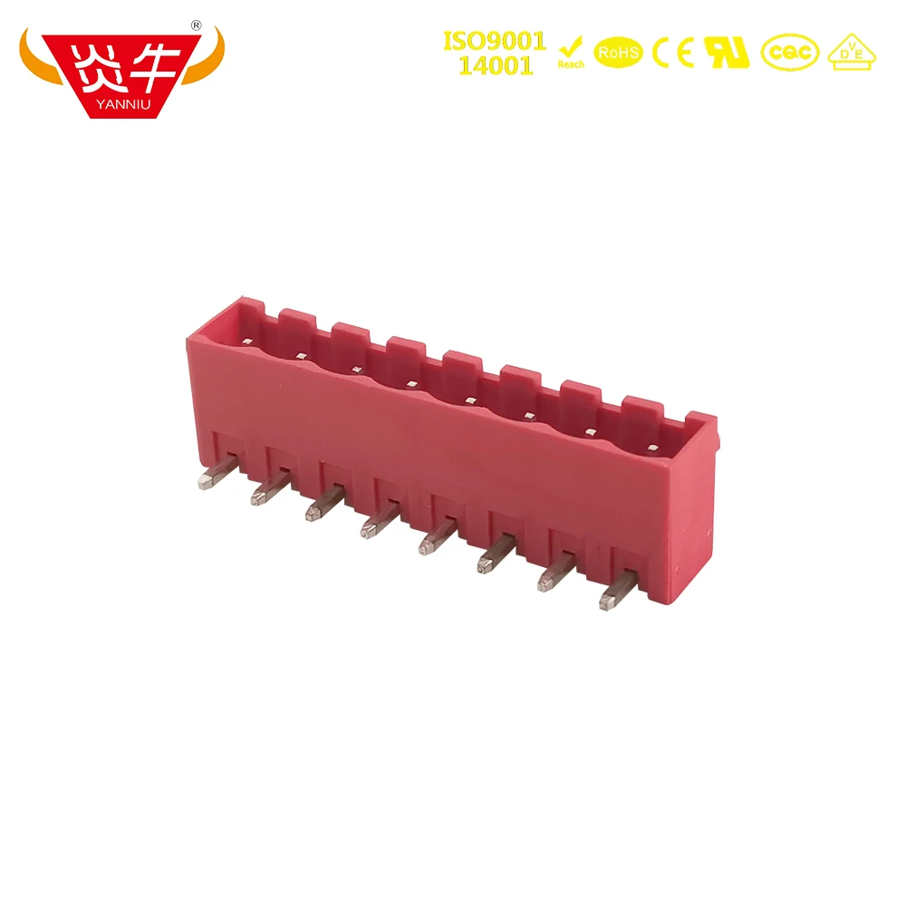 50Pcs Red KF2EDGRC 5.08mm 2P ~ 12P PCB CONNECTOR PLUG-IN TEMINAL BLOCK 2EDGRC 2PIN ~ 12PIN MSTBA 2,5 G 1757242 PHOENIX  DEGSON