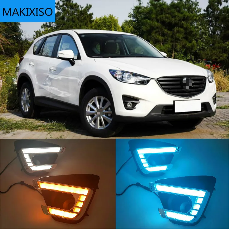 

For Mazda CX-5 CX5 2012 - 2016 Driving DRL Daytime Running Light fog lamp Relay LED Daylight car style free ship