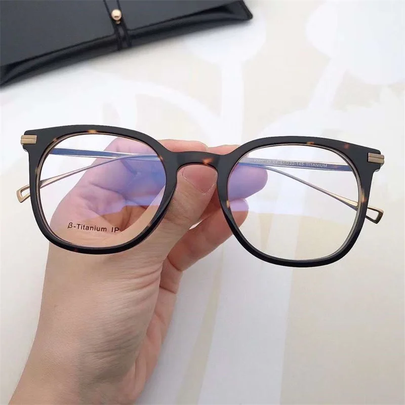 Prescription Glasses Japanese Brand Handmade KMN-142 Retro Square Myopia Men Reading Eyeglasses oculos de grau Titanium Frames