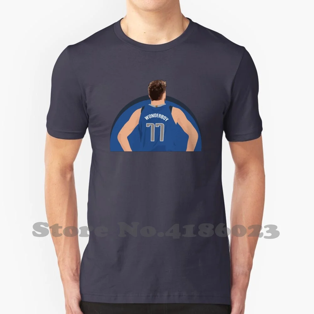 Luka Doncic 100% Cotton T-Shirt Mavs Mffl Texas Luca Doncic Wonderboy Slovenia Basketball Rm Rookie