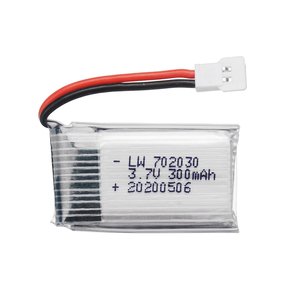 5pcs/lot 3.7V 300mAH Lipo Battery For Udi U816 U830 F180 E55 FQ777 FQ17W Hubsan H107 Syma X11C FY530 RC Drone Battery