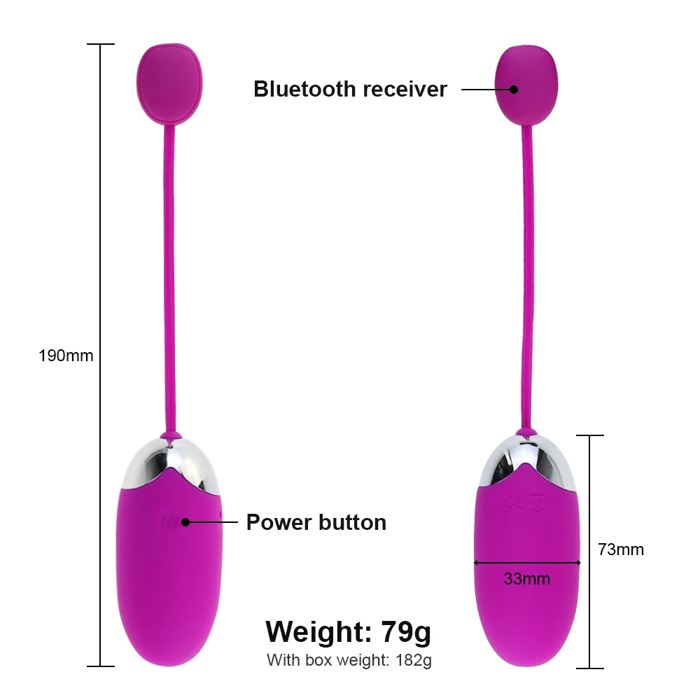 Bullet Vibrators with iOS Android APP Bluetooth Wireless Remote Control Vibrating Egg Vibrator Ball 12 Speeds Sex Toys for Women