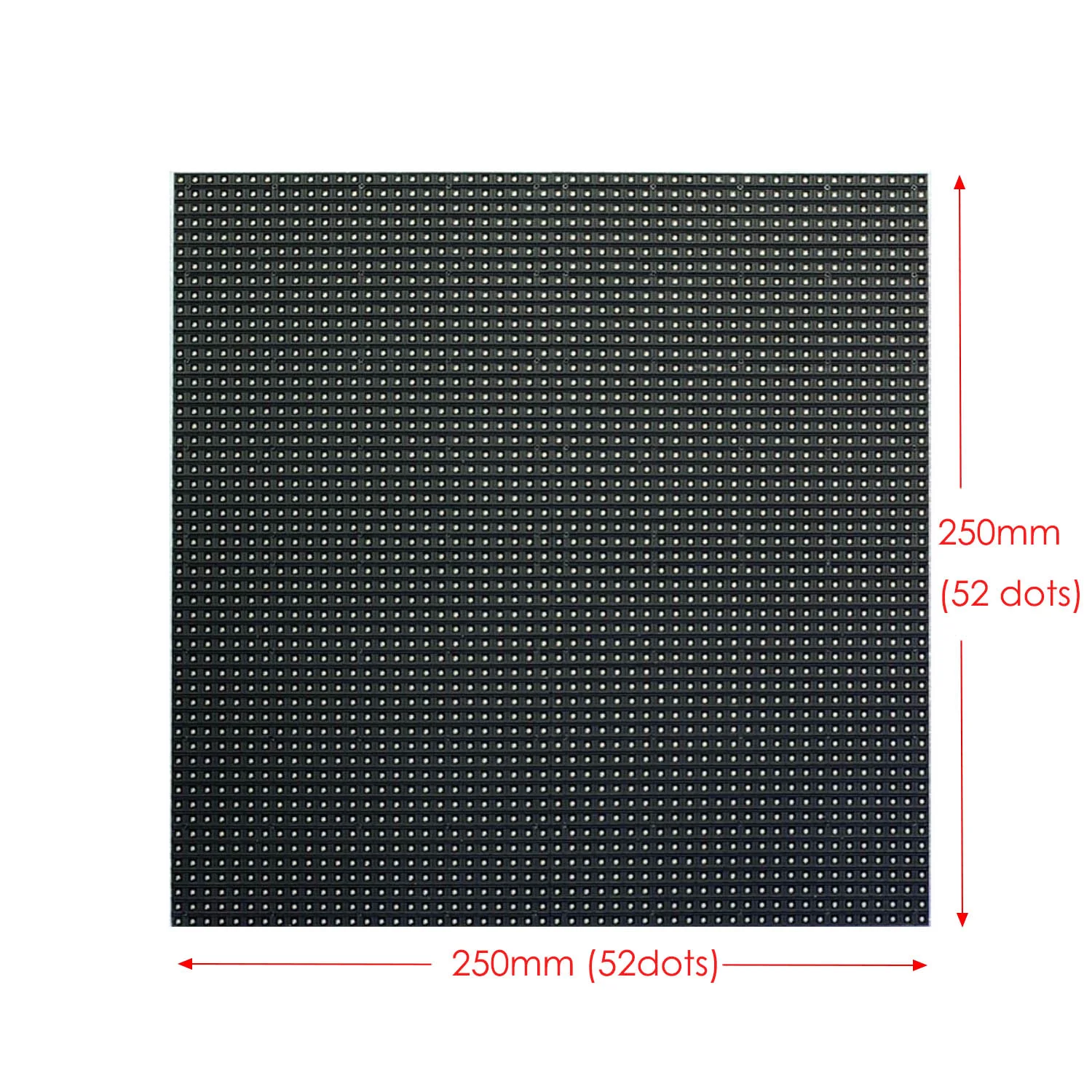 OutdoorP4.81 Energy Saving Full Color Waterproof LED Module, Size 250x250mm, smd1921