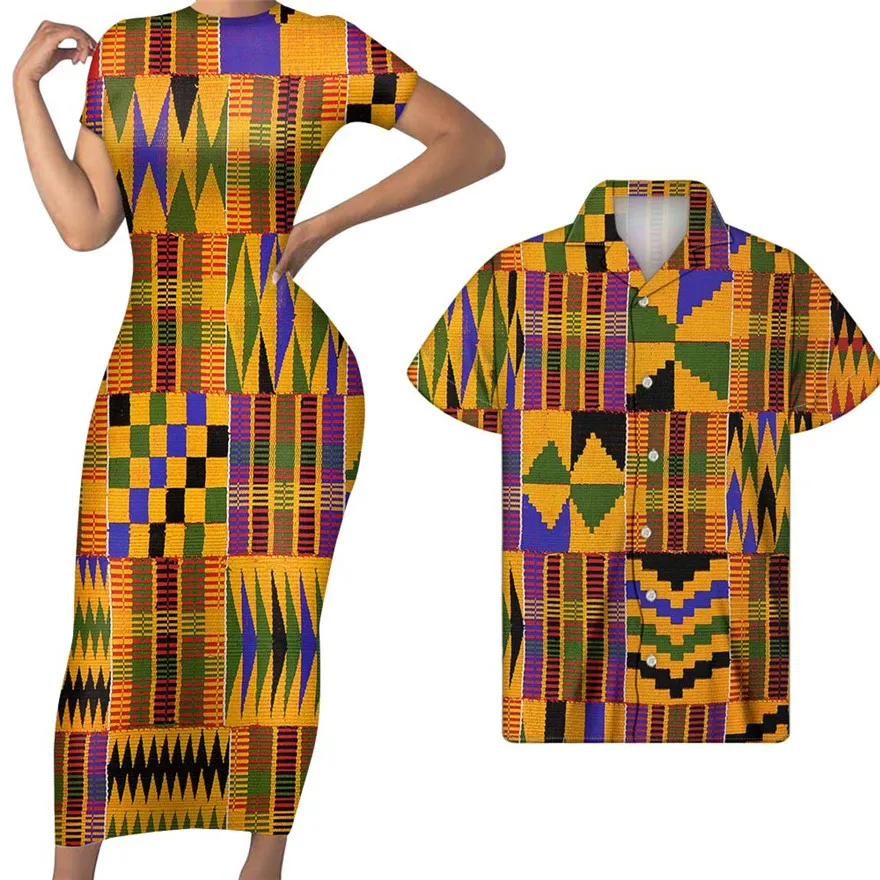 HYCOOL Stylish Short Sleeve Dress Women Summer Sundress 2022 African Maxi Vestidos Female High Waist Casual Robe Stylish