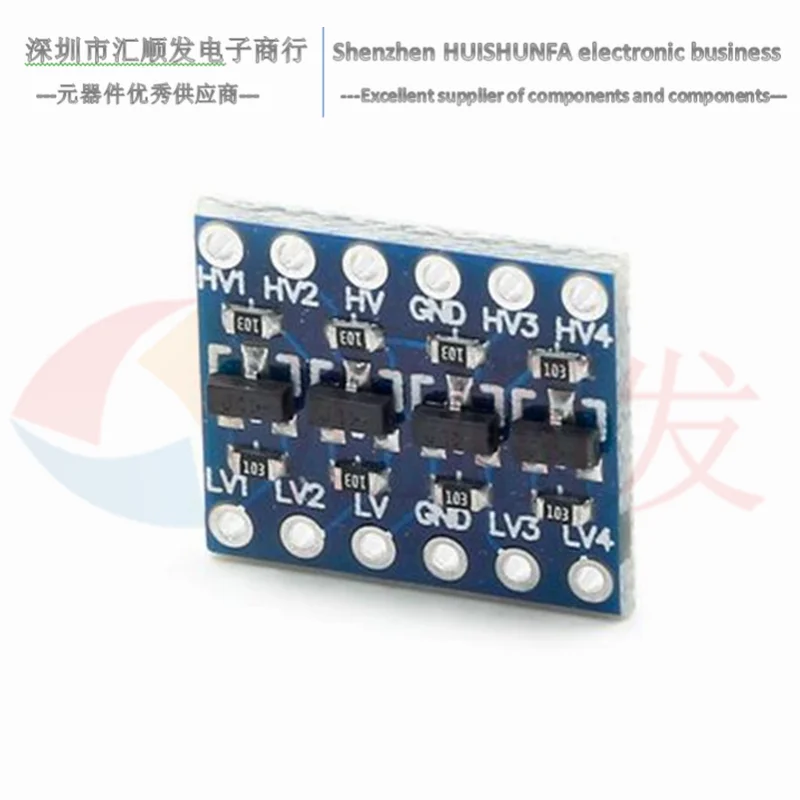 5 فولت-3 فولت IIC UART SPI ، الخ 4-way مستوى تحويل وحدة 4-way رأس دبوس