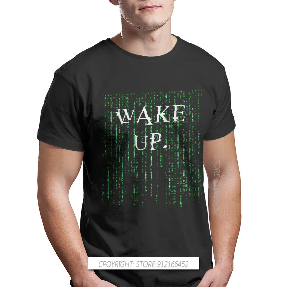 Wake Up Neo Unique TShirt Neo Anderson Morpheus Film Top Quality Novelty Gift Clothes T Shirt Ofertas