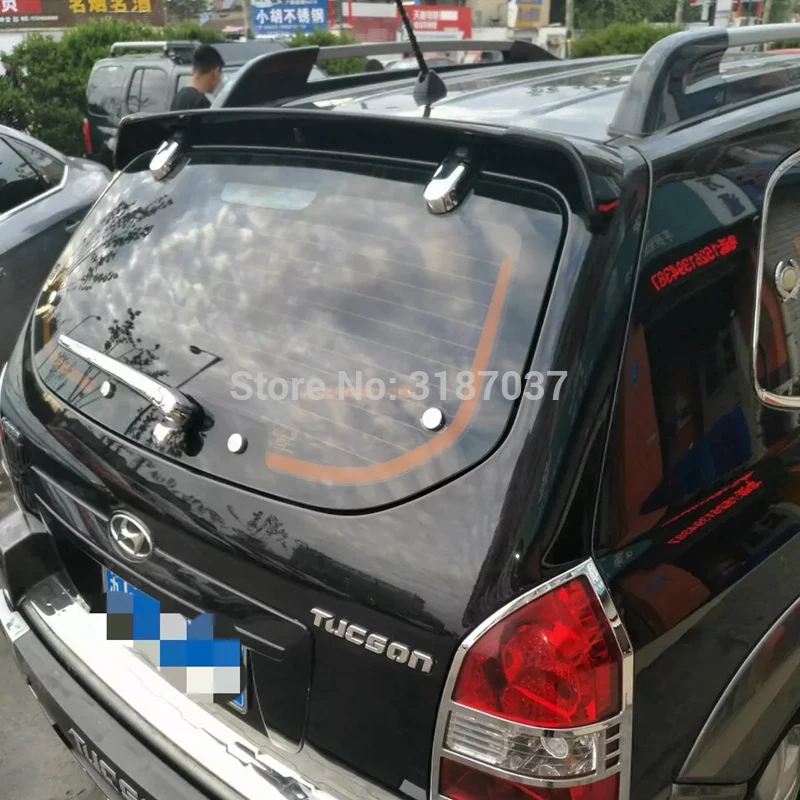 For Hyundai Tucson Spoiler 2005-2012 Tucson Car Tail Wing ABS Plastic Rear Roof Spoiler Wing Trunk Lip Boot Cover Car Styling