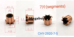 5*11.3*12.6(12.2)mm 7P zęby miedziany typ haka silnik elektryczny komutator